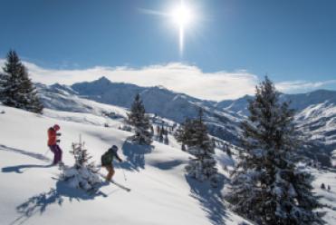 Skieurs à Valmeinier