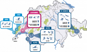 Jeux Olympiques De La Jeunesse Lausanne 2020 - Youth Olympic Games - Carte, plan des épreuves