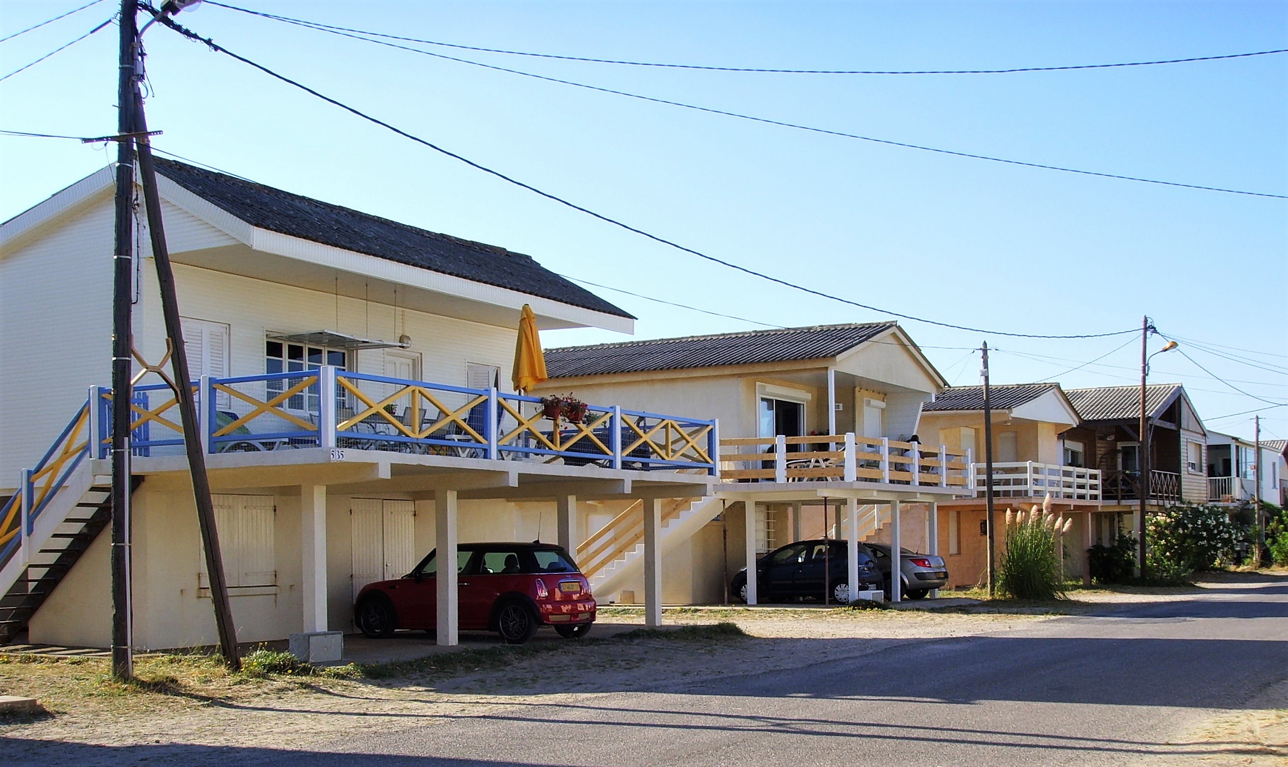 Les cabanes sur pilotis de Gruissan Plage