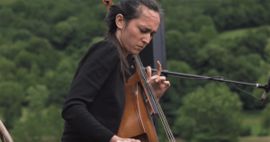 Musicienne lors du festival Jazz A Luz - Cévéo