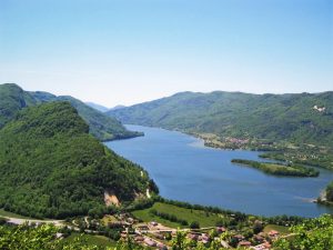 La retenue de Coiselet, dans le Jura