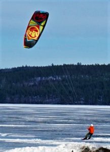 snowkite une activité hiver